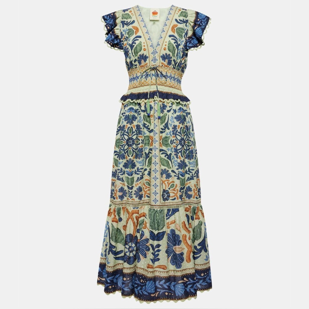FARM Rio Ocean Tapestry Maxi Dress